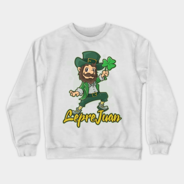 St Patrick's Day Irish Funny Ireland Latino Gift For Mexican Crewneck Sweatshirt by TellingTales